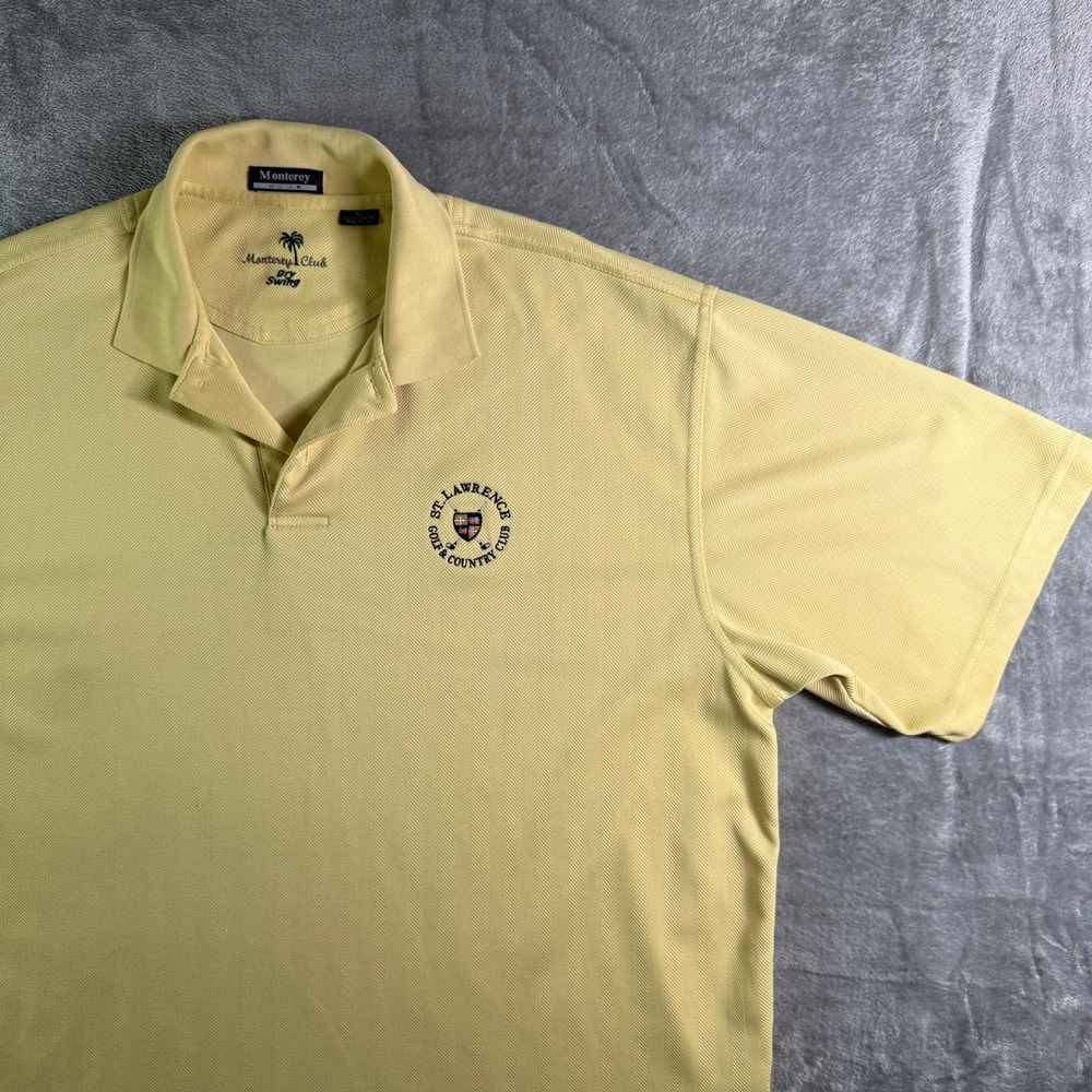 Monterey Club Dry Swing Polo Shirt XL St. Lawrence Country Club Yellow (read)